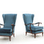 Paolo Buffa design armchairs, poltrone anni 50 