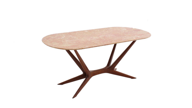 Silvio Cavatorta mahogany dining table 1950s