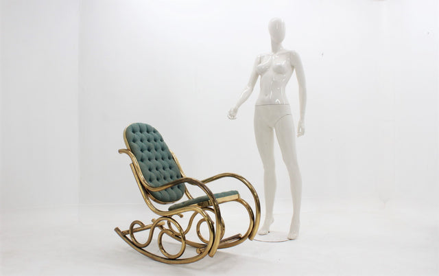  vintage rocking chair, 1950s, chaise bercante 