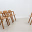 Vintage beech wood chairs Roberto Pamio for STILWOOD 1980s