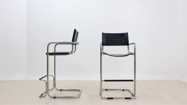 Set of 2  Mart Stam design bar stools 1960s