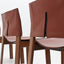 Gavina cognac leather dining chairs 1970s, set of 4