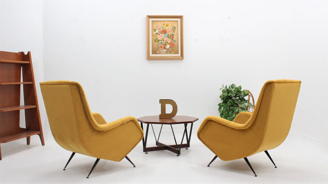 Aldo Morbelli armchairs ISA 1950s, set of 2