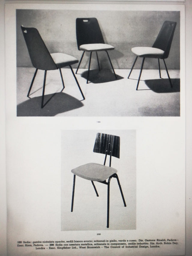 Gastone Rinaldi vintage chairs RIMA 1950s