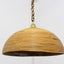 Vintage bamboo rattan hanging lamp Gabriella Crespi style1970s