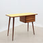 Mid century cherry wood desk with formica top