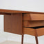 Mid century cherry wood desk with formica top
