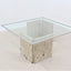 Italian marble and glass coffee table 1970s