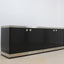 Willy Rizzo laminated wood and steel sideboard 1970s