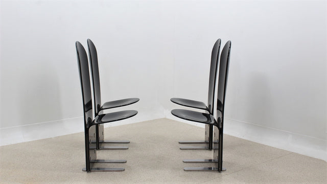 Pellicano chairs design Luigi Saccardo, ARRMET 1970s