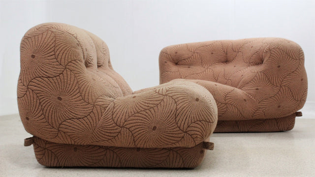 Nuvolone armchairs Rino Maturi design MIMO 1970s, set of 2