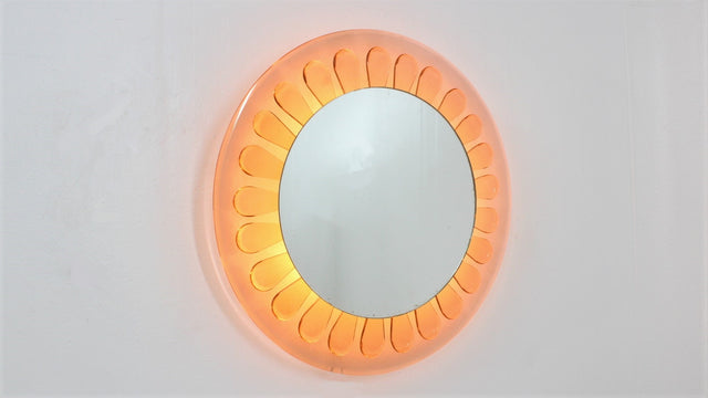 Max Ingrand round mirror FONTANA ARTE 1964