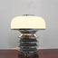 VISTOSI chrome and blown glass table lamp 1970s