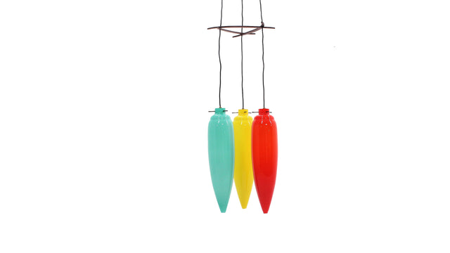 Multicolor pendant lamp from Vistosi, Grande lampada a sospensione Vistosi anni 60