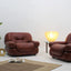 Sapporo cognac leather armchairs by GIRGI 1970s