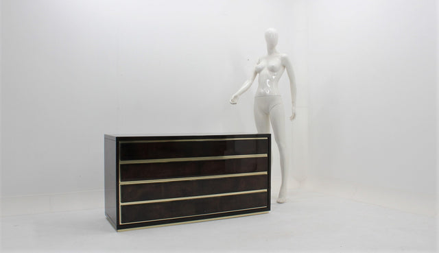 Parchment chest of drawers 1970s Aldo Tura