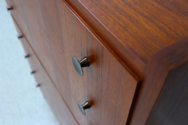 Mid century 7 chest of drawers in teak 1950s