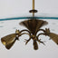 Mid-Century brass and glass chandelier Pietro Chiesa 1940s