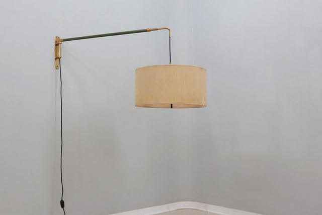 Mid century extendable hanging wall lamp 1950s