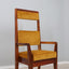 Mid century high back chair Italy 1950s