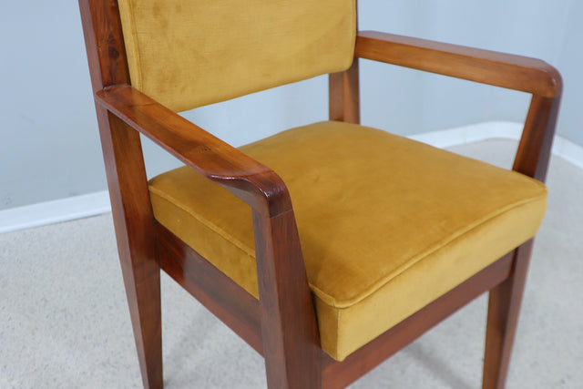 Mid century high back chair Italy 1950s