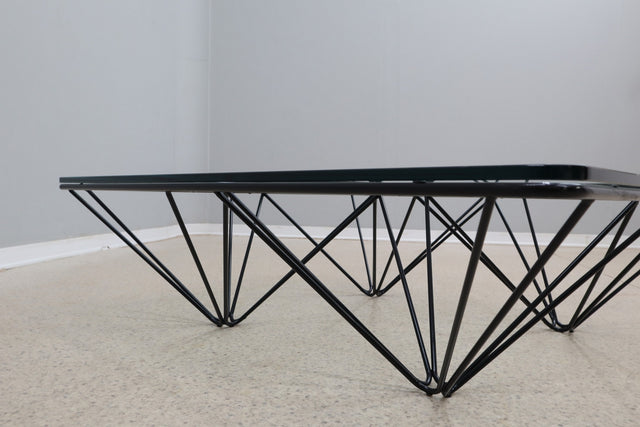Paolo Piva style large coffee table 1980s