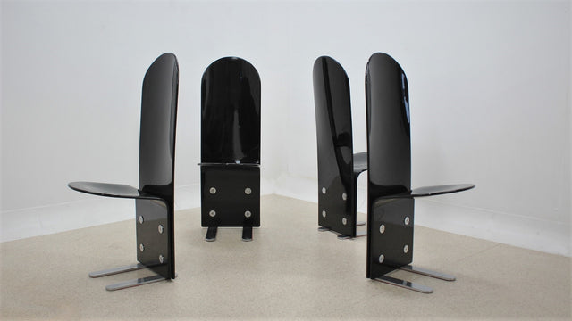Pellicano chairs design Luigi Saccardo, ARRMET 1970s