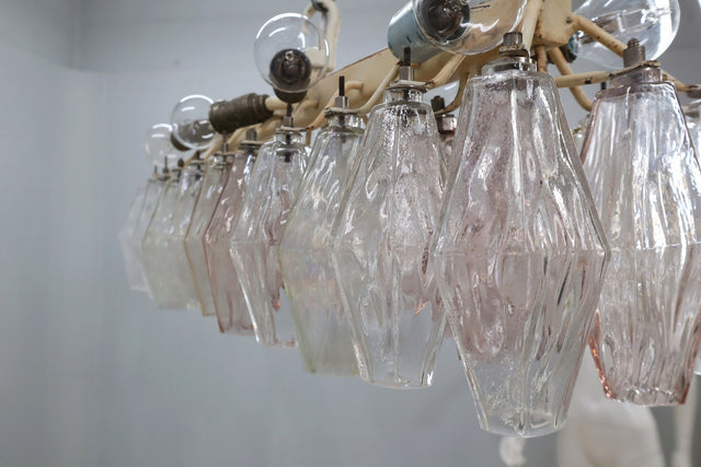 Carlo Scarpa poliedri hanging chandelier 1960s