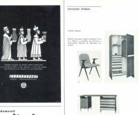 Italian design teak easy chairs 1950s
