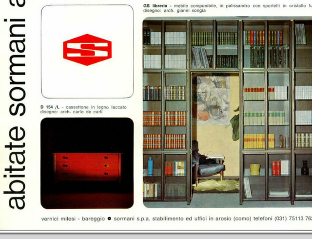 De Carli chest of drawers SORMANI 1960s