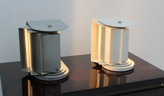 Set of 2 rare table lamp ‘Erasmo’ Francesconi 1960s