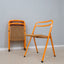 Vintage folding chairs CIDUE 1980s, set of 6
